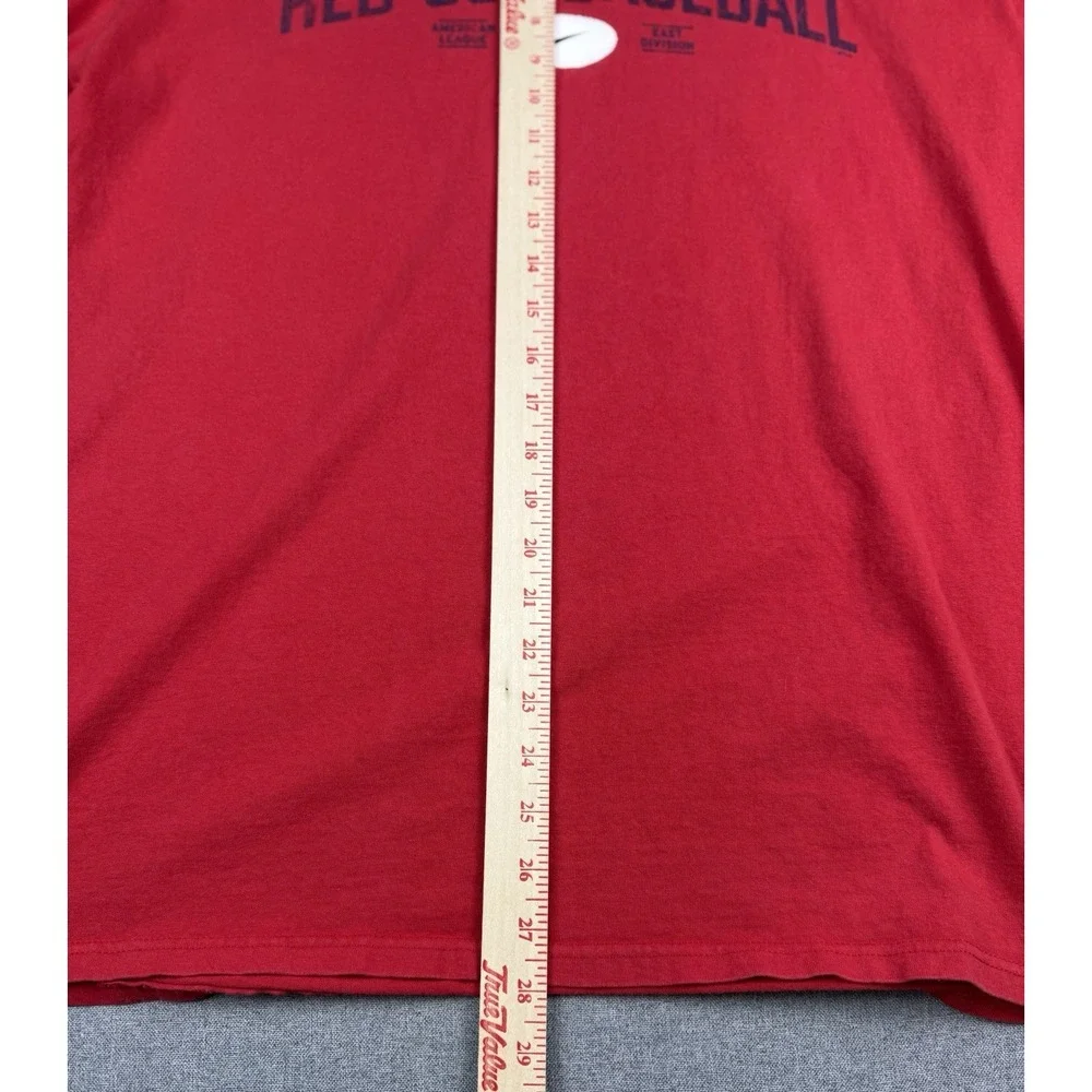 Nike Team Boston Red Sox Baseball T Shirt Mens Large Red MLB Vintage Swoosh